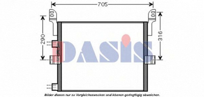 AKS DASIS 182028n -  Конденсатор, кондиционер